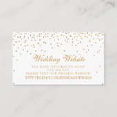 Het  Glam Gold Confetti Wedding Collectie Informatiekaartje (Voorkant)