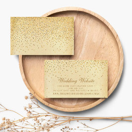 Het Glam Gold Confetti Wedding Collectie Informatiekaartje