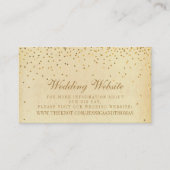 Het Glam Gold Confetti Wedding Collectie Informatiekaartje (Voorkant)