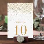 Het  Glam Gold Confetti Wedding Collectie Kaart<br><div class="desc">Het Glam Gold Confetti Wedding Collectie - Table Number Kaarten. *** HOE MOET U BESTELLEN *** Gelieve elke tabelnummerkaart aan te passen en toe te voegen aan uw karretje, één voor één. Zazzle beschikt momenteel niet over een systeem om een aanpassing van de producten mogelijk te maken nadat een bestelling...</div>