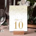 Het  Glam Gold Confetti Wedding Collectie Kaart<br><div class="desc">Het Glam Gold Confetti Wedding Collectie - Table Number Kaarten. *** HOE MOET U BESTELLEN *** Gelieve elke tabelnummerkaart aan te passen en toe te voegen aan uw karretje, één voor één. Zazzle beschikt momenteel niet over een systeem om een aanpassing van de producten mogelijk te maken nadat een bestelling...</div>