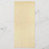 Het  Glam Gold Confetti Wedding Collectie Menu (Achterkant)