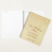 Het Glam Gold Confetti Wedding Collectie Planner (Display)