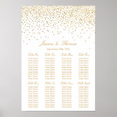 Het  Glam Gold Confetti Wedding Collectie Poster (Voorkant)