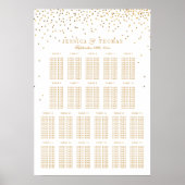 Het Glam Gold Confetti Wedding Collectie Poster (Voorkant)