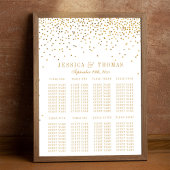 Het Glam Gold Confetti Wedding Collectie Poster