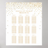 Het  Glam Gold Confetti Wedding Collectie Poster (Voorkant)