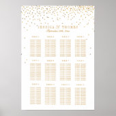 Het Glam Gold Confetti Wedding Collectie Poster (Voorkant)