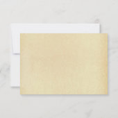 Het  Glam Gold Confetti Wedding Collectie RSVP Kaartje (Achterkant)