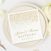 Het Glam Gold Confetti Wedding Collectie Servetten