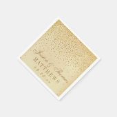 Het  Glam Gold Confetti Wedding Collectie Servetten (Hoek)