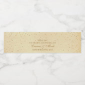 Het  Glam Gold Confetti Wedding Collectie Waterfles Etiket