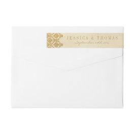 Het  Glam Gold Damask Wedding Collectie