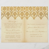 Het Glam Gold Damask Wedding Collectie (Voorkant)