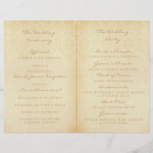 Het Glam Gold Damask Wedding Collectie (Achterkant)