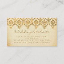 Het  Glam Gold Damask Wedding Collectie