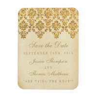 Het  Glam Gold Damask Wedding Collectie