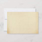 Het  Glam Gold Damask Wedding Collectie RSVP Kaartje (Achterkant)