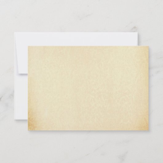 Het  Glam Gold Damask Wedding Collectie RSVP Kaartje (Achterkant)