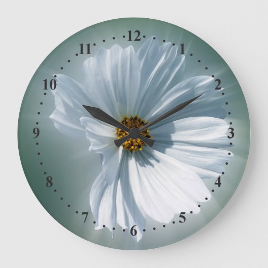 het glanzen wit grote klok (Voorkant)