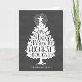 Het glanzende Bord van de Vakantie van de Ster Feestdagen Kaart (Voorkant)