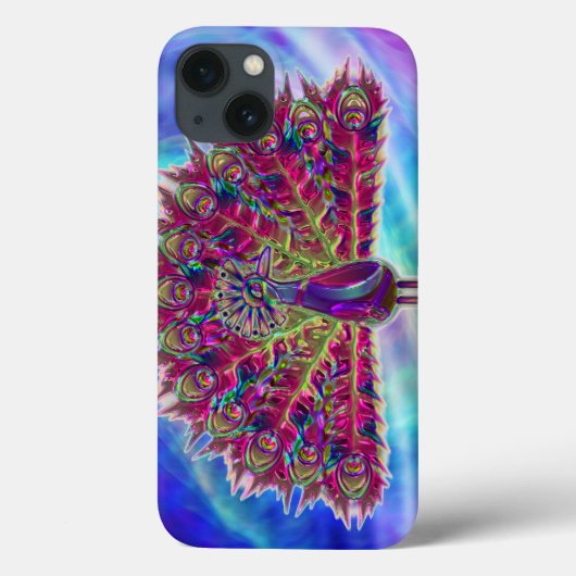 Het Glas 2A van de pauw & 2B Opties Case-Mate iPhone Case (Achterkant)