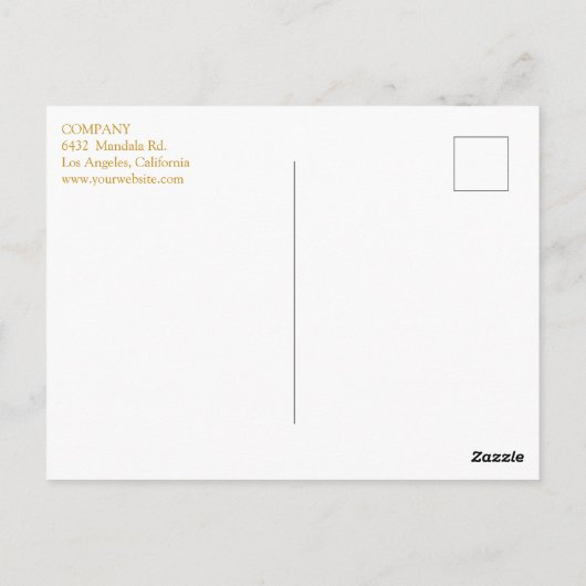 Het Glas Holistic Mandala van de regenboog Briefkaart (Achterkant)