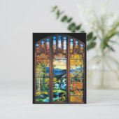 " Het Glas in lood van het Ventiffanty Venster Her Briefkaart (Staand voorkant)