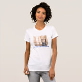 Het glas is altijd halfvol t-shirt (Voorkant volledig)
