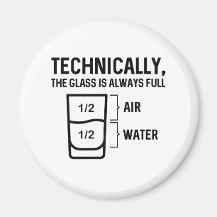 Het glas is altijd vol magneet