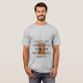 Het glas is half leeg t-shirt (Voorkant volledig)