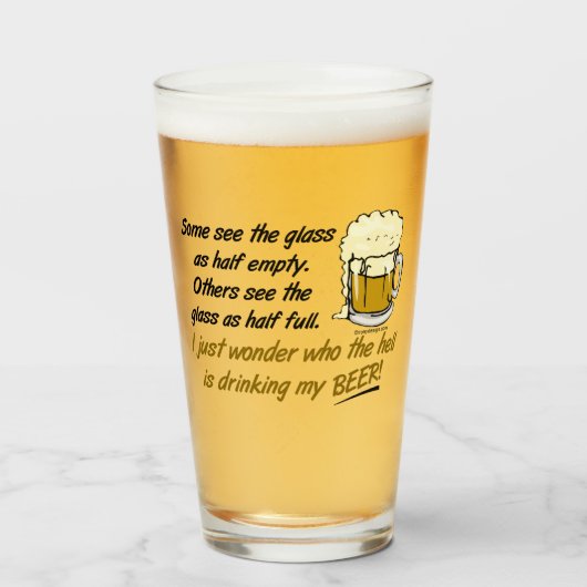 Het glas is half vol? (Voorkant gevuld)