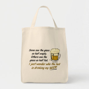 Het glas is half vol? Tasjes Tote Bag