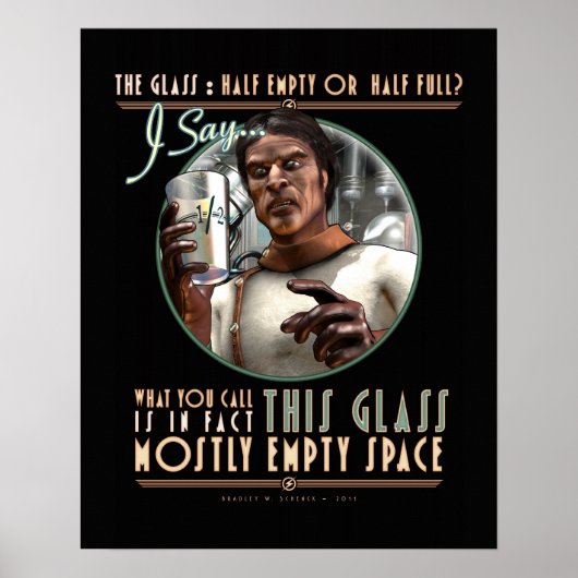 Het glas: Meestal lege ruimte (16x20 inch) Poster (Voorkant)