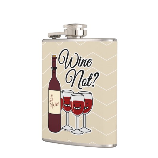 Het glas van het rood van de de druivenalcohol van heupfles (Links)