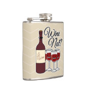 Het glas van het rood van de de druivenalcohol van heupfles (Rechts)