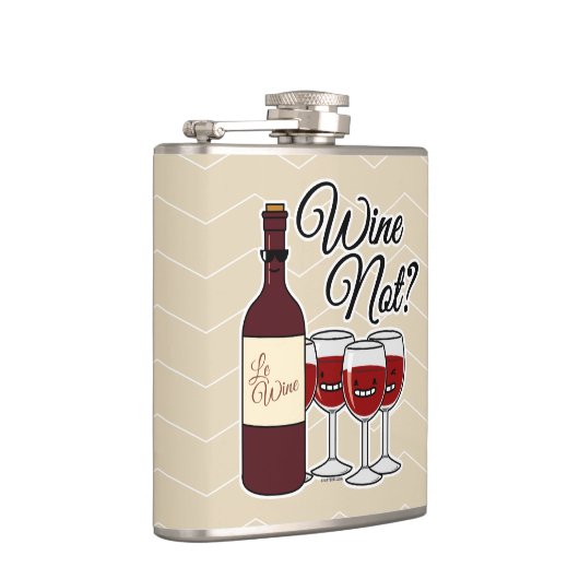 Het glas van het rood van de de druivenalcohol van heupfles (Rechts)