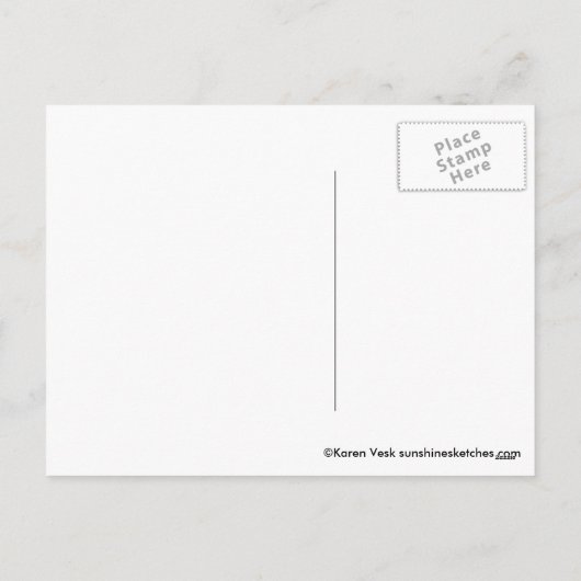 Het glas van het zee, het briefkaart van Kerstmis (Achterkant)