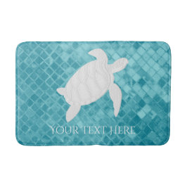 Het Glas van het Zee van Aqua van de Schildpad van Badmat