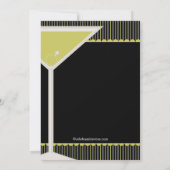 Het Glas van Martini van de Uitnodiging van de (Achterkant)