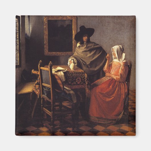 Het glas wijn magneet (Voorkant)