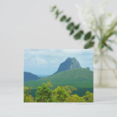 Het Glasshouse Mountains landschap foto briefkaart (Staand voorkant)
