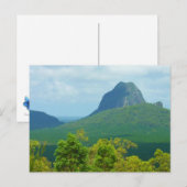 Het Glasshouse Mountains landschap foto briefkaart (Voorkant / Achterkant)