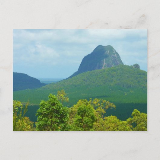Het Glasshouse Mountains landschap foto briefkaart (Voorkant)