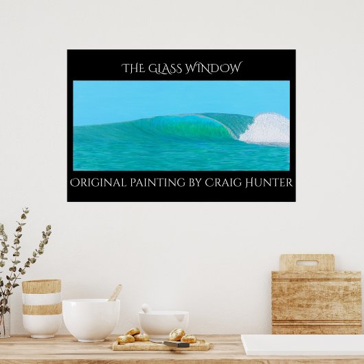 Het glazen venster poster (Keuken)