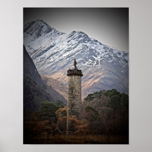 Het Glenfinnan Monument Poster (Voorkant)