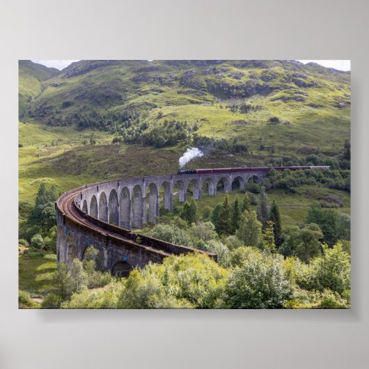 Het Glenfinnanviaduct in Schotland Poster (Voorkant)