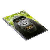 Het glimlachen Crested Celebes Macaque Notitieboek (Rechterzijde)