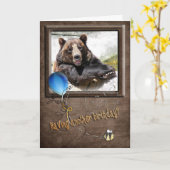 Het glimlachen de Verjaardag draagt Kaart (Gele Bloem)