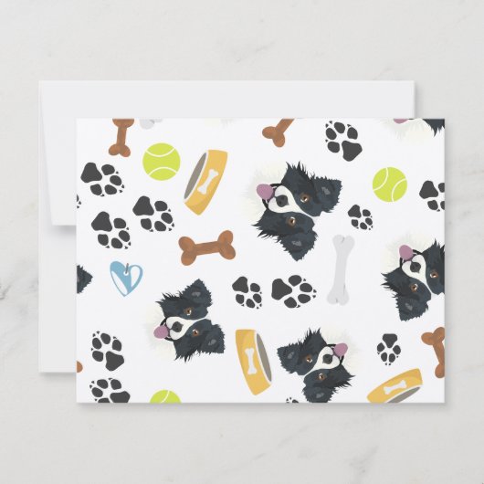 Het glimlachen Dog Border Collie (Voorkant)